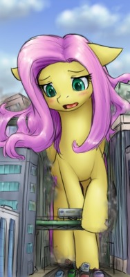 cocoa-bean-loves-fluttershy:  Fluttershy fails to fit by AlloyRabbit