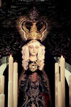 allaboutmary:  A statue of Our Lady of Sorrows in Granada, Spain.