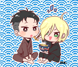 natsubutart:    YURA MADE BEKA COME TO JAPAN WITH HIM. THEY HAVE