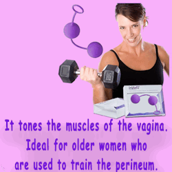 felixgattogigio:  pelvic gymIt tones the muscles of the vagina.Ideal