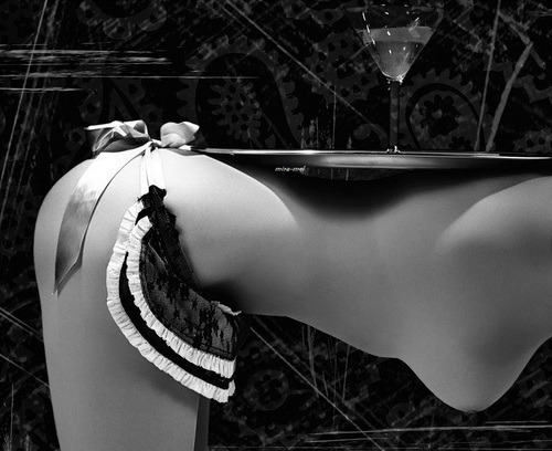 myperfectslutinheels:  Ready to serve your Martini, Sir… She.