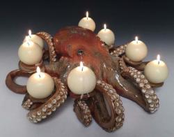 bunjywunjy: viralthings: This octopus candle holder that my sister