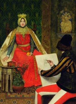 books0977:  Queen Elizabeth of Hungary and the Court Painter