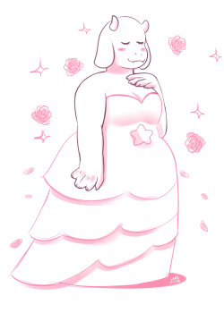 funky-fun-king:  Toriel in Rose’s clothes!!Was talking with