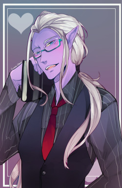 crimson-chains:  Lotor with glassesPROF. LOTOR!