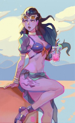 overgayy: Widowmaker Summer Skin by AbsolumT  twitter.com/AbsolumT