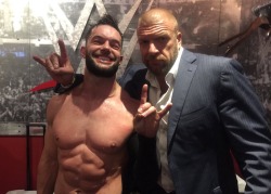 lasskickingwithstyle:  Triple H being a proud dad after his kids