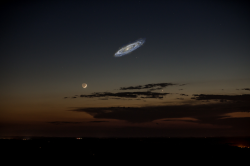 spaceexplorationphotography:  Andromeda’s actual size if it