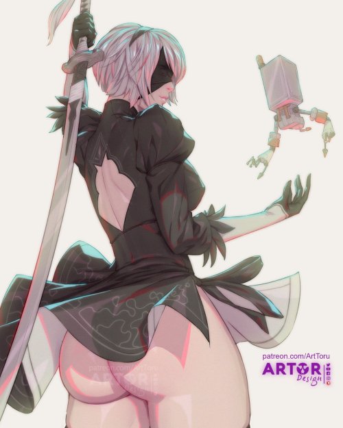 fantasy-scifi-art:  Fanart 2B by ARTOR Diseños 