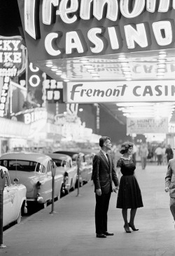 vintagegal:  A young couple spending an evening in Las Vegas.
