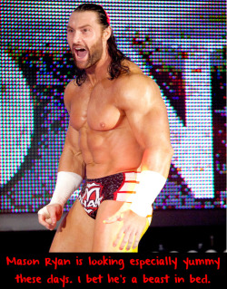 wrestlingssexconfessions:  Mason Ryan is looking especially yummy