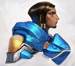 meadowlarking:  Anyways, here’s m’lady Pharah. 