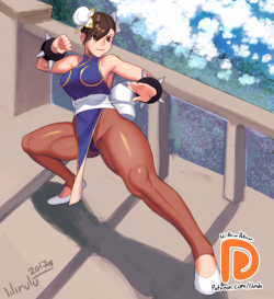 lilirulu: Patreon pin-up of Febuary of Chun-li from Street Fighter