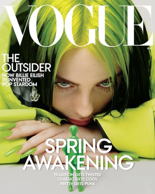 billiesinvisalign:  Billies Vogue Magazine covers.Covers 1, 3,
