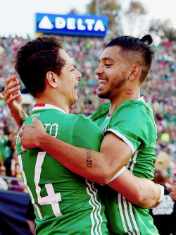 mesutmadrid:  Mexico’s Javier ‘Chicharito’ Hernandez celebrates