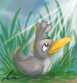 coffeecogs:  Of course I had to draw a Farfetch’d Still playing