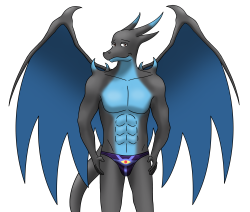 This Mega Charizard’s been modelling some extra underwear for
