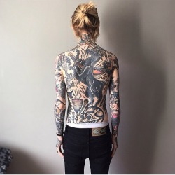 tattoome:  Backpiece #tattoo by Joel Soos