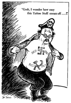 operationbarbarossa:  Propaganda cartoon produced by Dr. Seuss