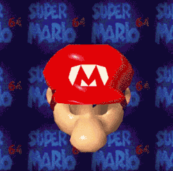 suppermariobroth:  The Super Mario 64 title screen after changing