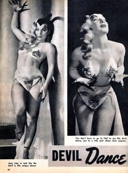 burleskateer: Gene Gemay   (aka. Gene Walda) Appearing here, wearing the costume from her “Devil Dance” routine.. 