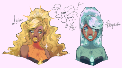 peachydixie:  new ocs! storm sisters litriann and rhapsodia!!