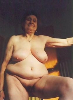 fatnakedoldgrannies:  This lovely old senior needs sex too, just