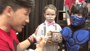 septicplier:  The Cutest Little Warfstache (x)  THIS IS THE CUTEST THING EVER OH MY GOD.