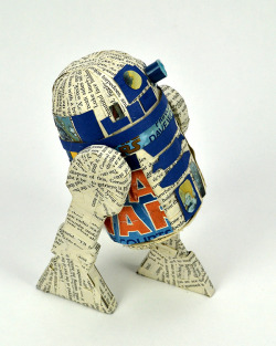 juliancovey:  R2D2Mixed media. All materials taken from book: