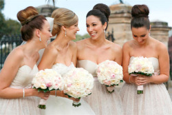 wedding-updo:  Big buns.  So chic! 