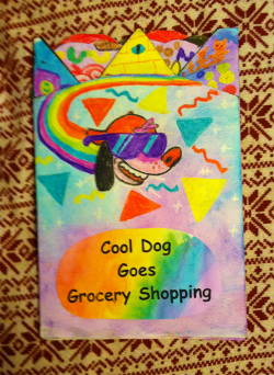 rasputins-gold:  kidz book i made for my Teaching Art at the Elementary Level final crayon   watercolor  Um, Matt Groening&rsquo;s lawyer on Line 1. It&rsquo;s Poochie!