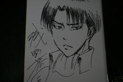 Two new sketches of Levi by Shingeki no Kyojin Chief Animation