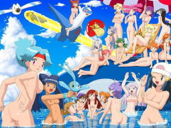 So many naked Pokemon girls! Brock’s certainly enjoying