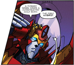 skidblast: The first hybrid. This is what Rodimus says when he