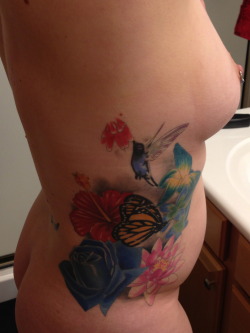 leatherlaceandsex:  Wordsmatty: My wife’s side done by the