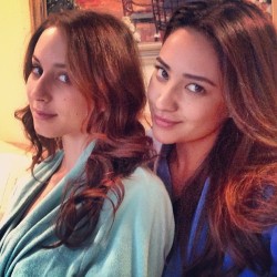 our-step-at-the-time:  Troian Bellisario and Shay Mitchell. 