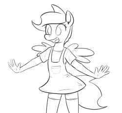 whatisapokemon:  Anthro filly jade! (drawing adolescents is more