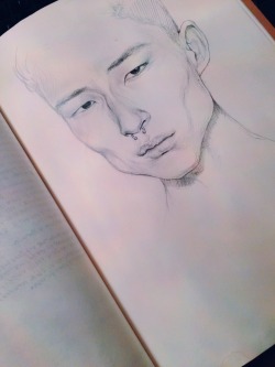 meanwhileelsewhere:  140322 sketch of Kim Sang Woo 