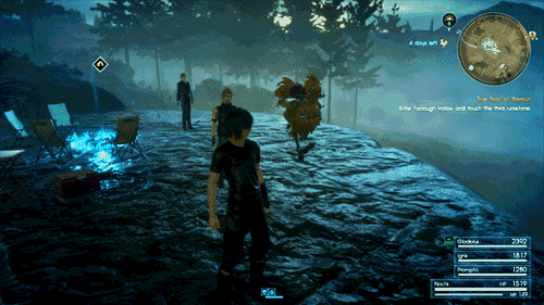 impatient-traveler: magitekarmor: my favorite feature of ffxv is how the interact button is also the jump button  Me, all the damn time 