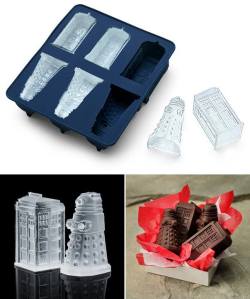 blktauna:  agentive:  lickystickypickyshe:  Dr. Who Ice Cube/Chocolate/Jello Vodka Shots tray.  !!!  I require this immediately  Need need need need need needNEED LIKE BURNING