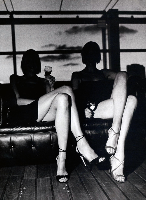 a-state-of-bliss:  Vogue US Jan 1996 by Helmut Newton