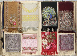 heaveninawildflower: Woven textiles from a French album (circa