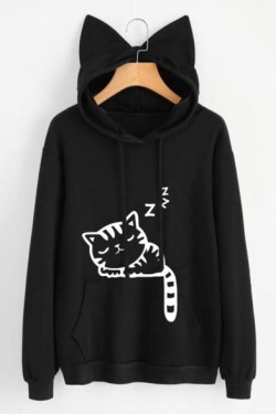 chocolatelinuniverse:  Lovely Sweatshirts & HoodiesCat zzz