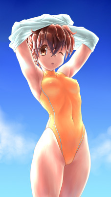 r34upyourass:  Bath suits are like wet sexy standard uniforms.