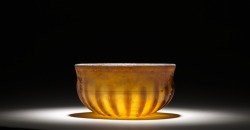 ancientpeoples:Ribbed Glass BowlRoman1st Century A.D.This type