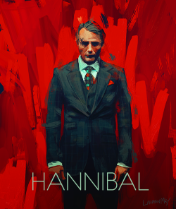 nbchannibal:  mayillustration:  An experimental portrait of Hannibal