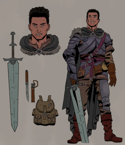 garmonboziart:Old warrior character clearly inspired from gatsu(berserk)