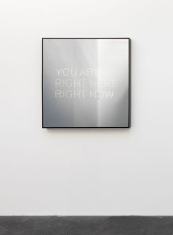 visual-poetry:  »you are right here right now« by jeppe hein