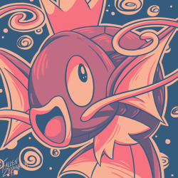 fallenzephyrart: Magikarp in #7 requested by anon Look how happy