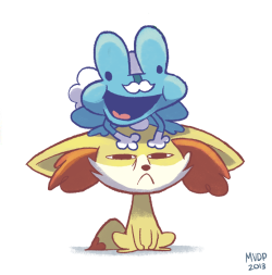 sketchinthoughts:  Chespin is not here because nobody likes him